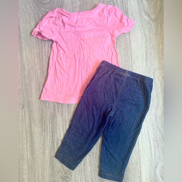 🍂6-12 Months /9MONTH GIRLS PANTS BUNDLE! LEGGINGS/SWEATPANTS/JEGGINGS/TEE JUICY - Picture 4 of 12